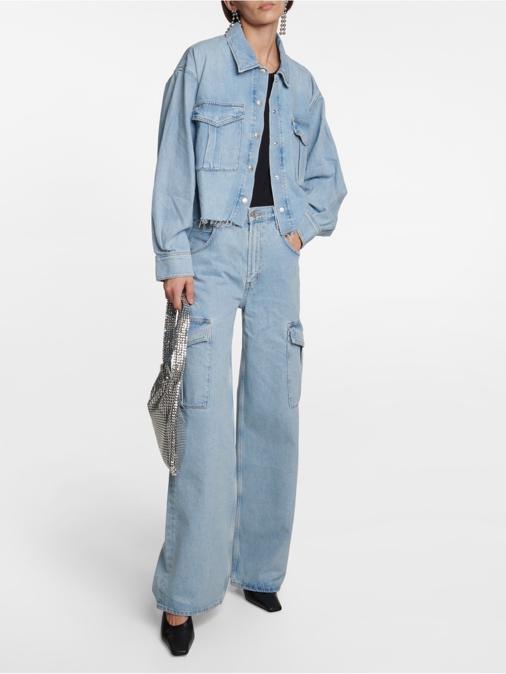 Agolde Minka Wide-Leg Cargo Jeans - Women's